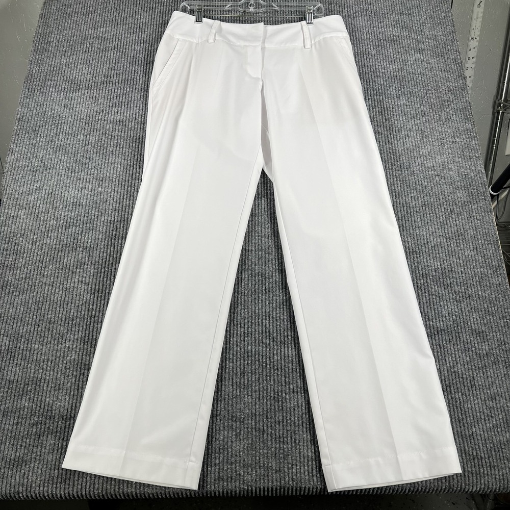 Adidas Climalite Pants Womens 10 Golf Casual Dress Trouser Pockets Polyester